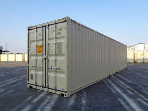 40-Fuß-High-Cube-Seecontainer (RAL 6102) – Ansicht 1