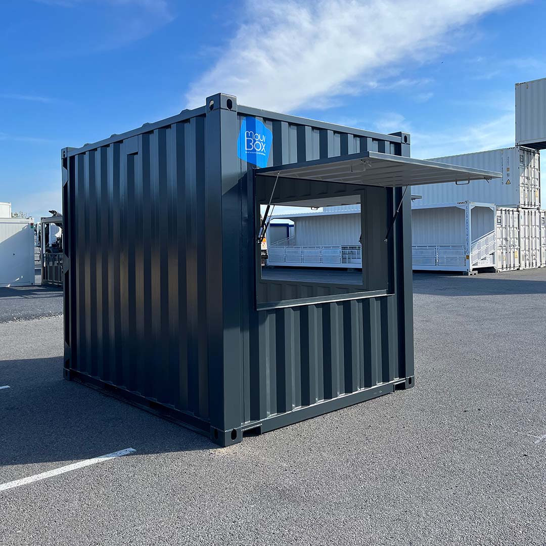 Büro im 10-Fuß-HC-Seecontainer – Ansicht 3