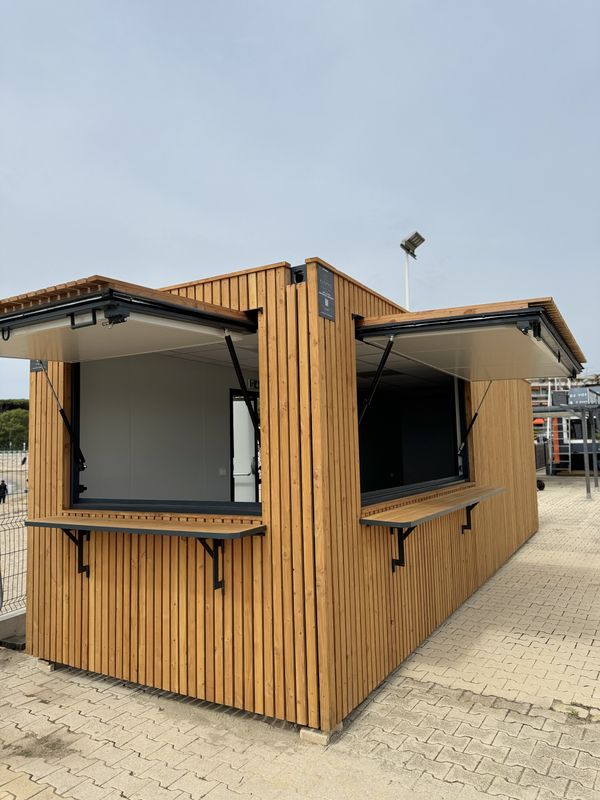 Ladencontainer (Imbissstand – Büro – Kiosk) – Ansicht 1