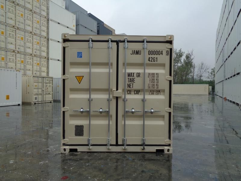 Standard-40-Fuß-Seecontainer (RAL 5109) – Ansicht 2