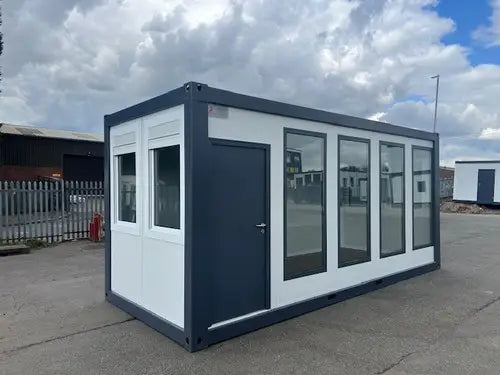 Mobiler Bürocontainer mit Panoramafenstern (Ref. C3301) – Ansicht 1