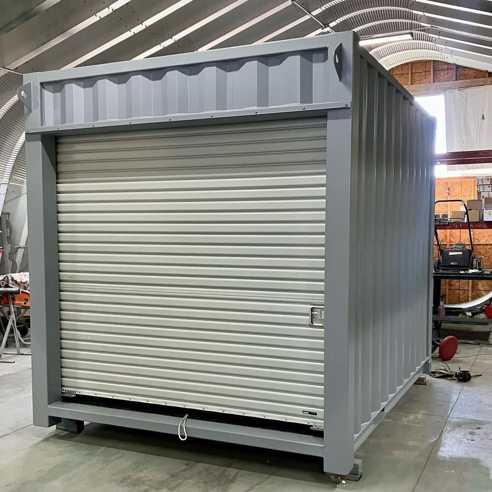 Modifizierter 10-Fuß-Seecontainer Ref. 1026 – Seitenansicht