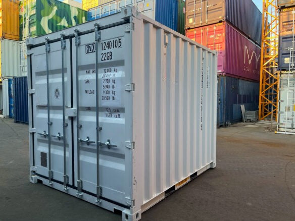 10-Fuß-IICL6-Seecontainer, HZKU 124 010-5 – Ansicht 3