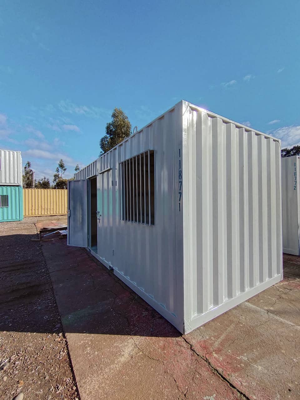20-Fuß-Bürocontainer mit Bad (Ref. 1101) – Ansicht 3