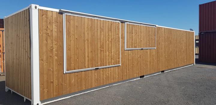 40-Fuß-Barcontainer aus Holz – Ansicht 2