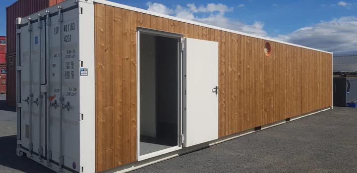 40-Fuß-Barcontainer aus Holz – Ansicht 4
