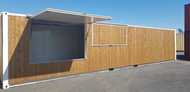 40-Fuß-Barcontainer aus Holz – Ansicht 5