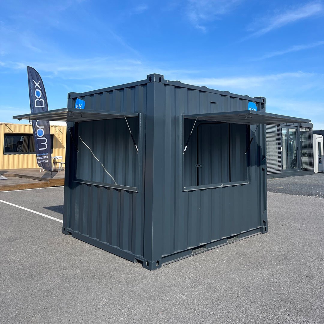 Büro im 10-Fuß-HC-Seecontainer – Ansicht 1