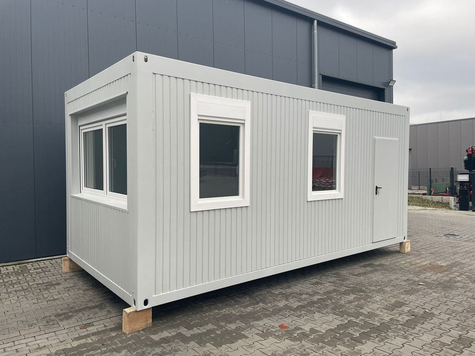 Bürocontainer 6,75 × 2,42 m (Ref. 2350) – Ansicht 1