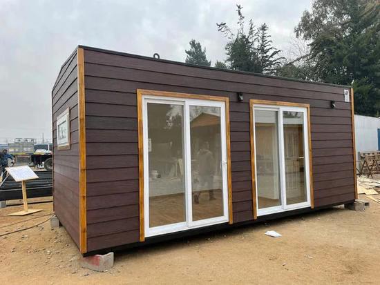 Fernández-Modularkabine, 6 × 3 m – Ansicht 1