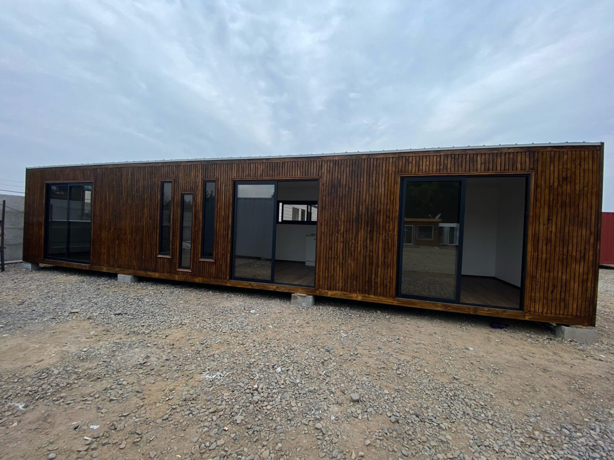 Modulhaus Pichilemu, 12 × 3 m, 2 Schlafzimmer – Ansicht 2