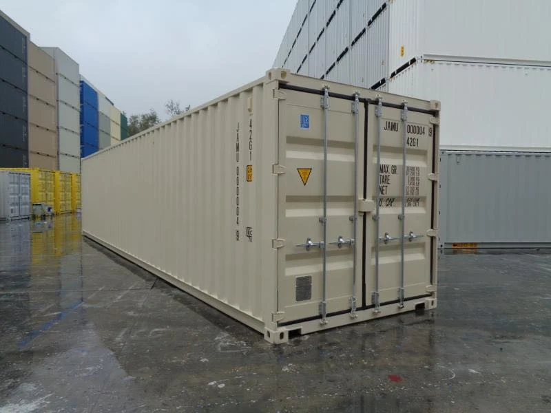 Standard-40-Fuß-Seecontainer (RAL 5109) – Ansicht 1